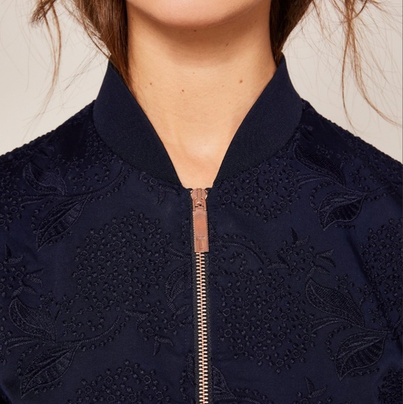 🍒NWT🍒 TED BAKER WILLOWH BOMBER JACKET - Picture 8 of 10